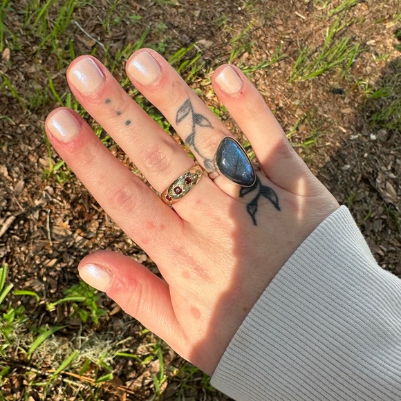 Jewelry - Genuine Labradorite SS Ring